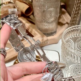 Longines 316 Refined Steel Diamond Dial Watch Silver