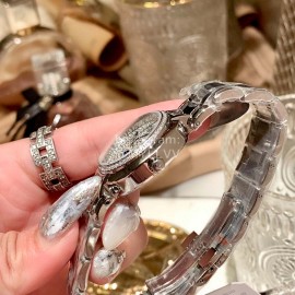 Longines New 316 Refined Steel Diamond Dial Watch Silver