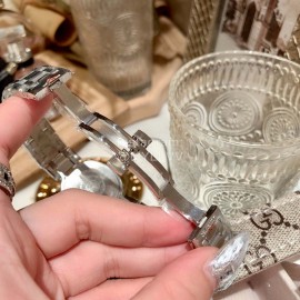 Longines New 316 Refined Steel Diamond Dial Watch Silver