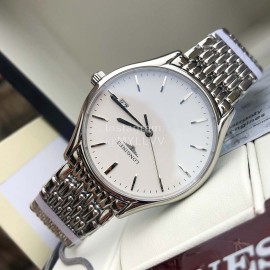 Longines White Dial Steel Strap Watch For Men And Women