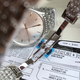 Longines Steel Strap White Dial Watch For Men And Women