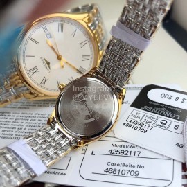 Longines Roman Numeral Dial Watch For Men And Women Gold