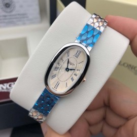 Longines New Oval Case Roman Numeral Dial Watch