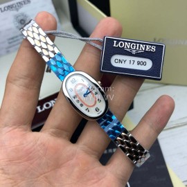 Longines Fashion Oval Case Steel Strap Watch