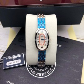 Longines Fashion Oval Case Steel Strap Watch