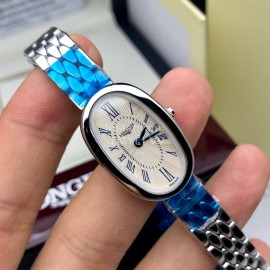 Longines Fashion Oval Case Roman Numeral Dial Watch