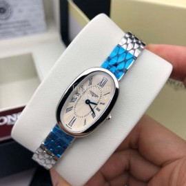 Longines Fashion Oval Case Roman Numeral Dial Watch