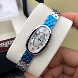 Longines Oval Case Steel Strap Watch