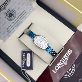 Longines Oval Case Steel Strap Watch
