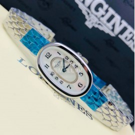 Longines Oval Case Steel Strap Watch