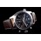 Longines Sapphire Glass Luminous Black Leather Strap Watch