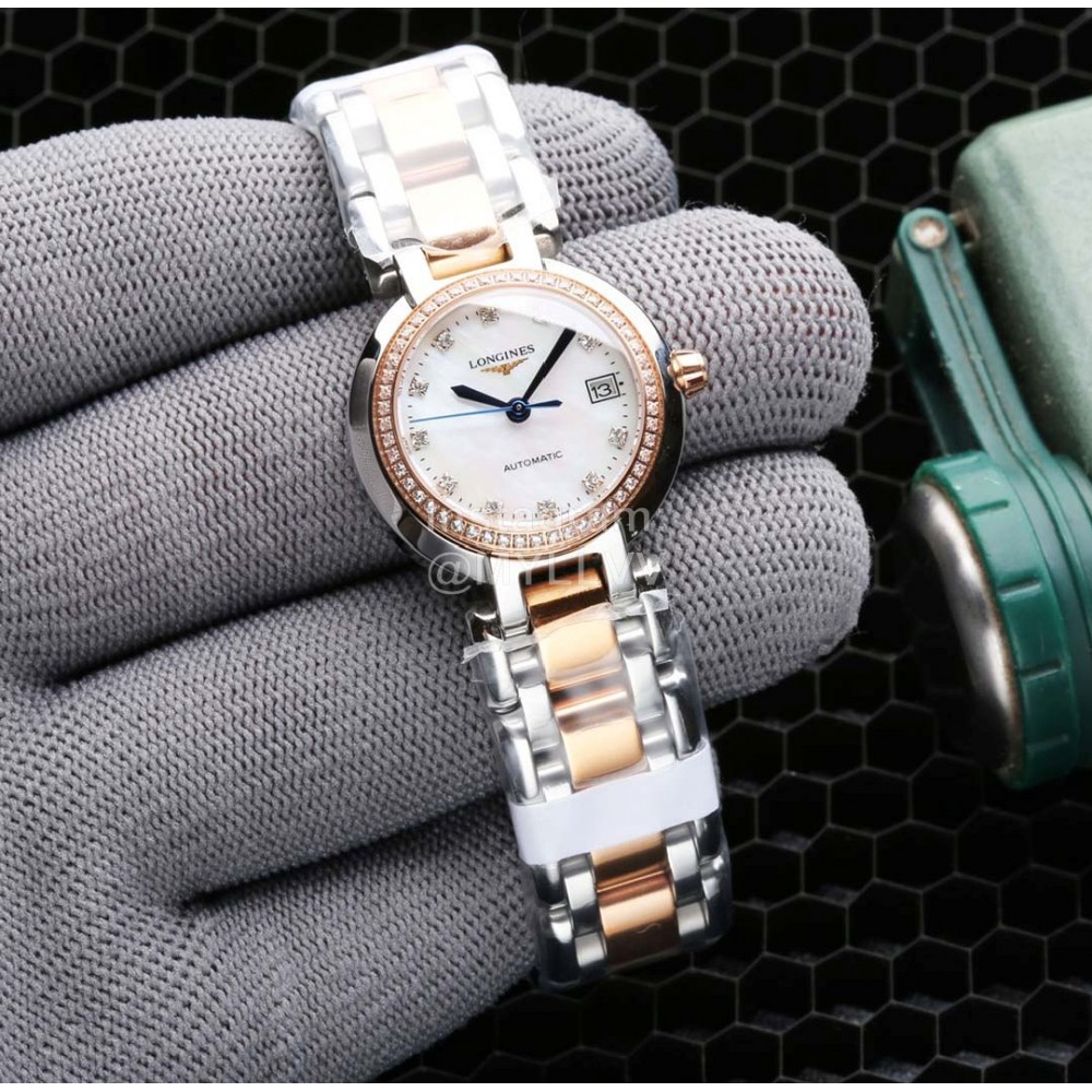 Longines New Diamond Waterproof Steel Strap Watch