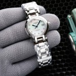 Longines Diamond Waterproof Silver Steel Strap Watch