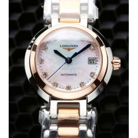 Longines Diamond Waterproof Steel Strap Watch