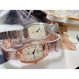 Longines Wine Barrel Shaped Fine Steel Case Watch Rose Gold