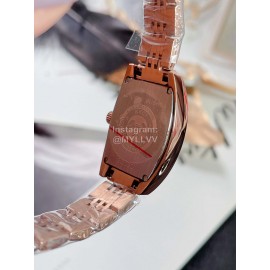 Longines Wine Barrel Shaped Fine Steel Case Watch Rose Gold