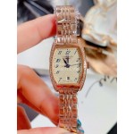 Longines New Wine Barrel Shaped Fine Steel Case Watch Rose Gold