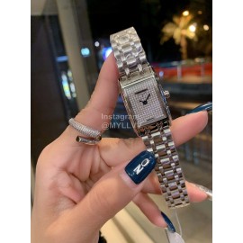 Longines Steel Strap Square Dial Watch Silver