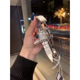 Longines Steel Strap Square Dial Watch Silver