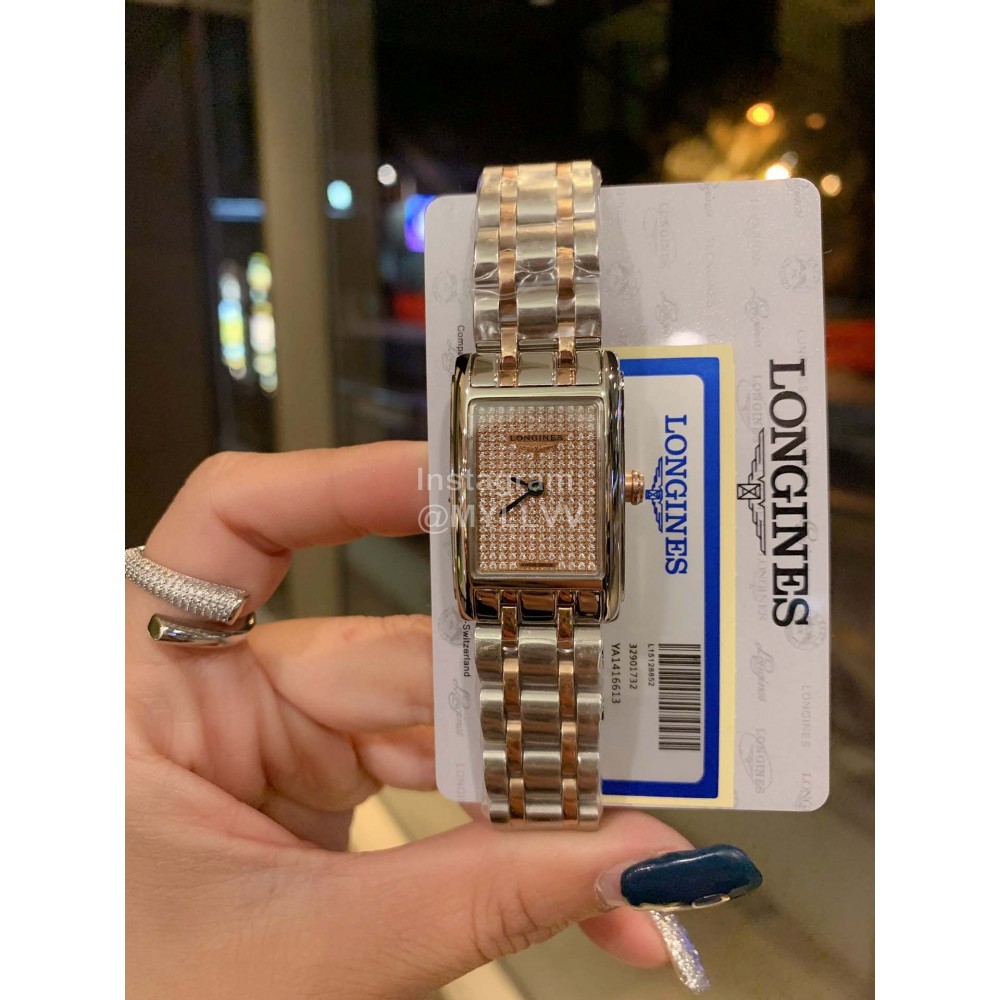 Longines Steel Strap Square Dial Watch 