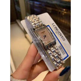 Longines Steel Strap Square Dial Watch 