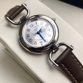 Longines 26.5mm Dial Quartz Watch For Women Coffee