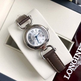 Longines 26.5mm Dial Quartz Watch For Women Coffee