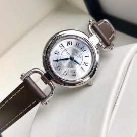 Longines 26.5mm Dial Quartz Watch For Women Coffee