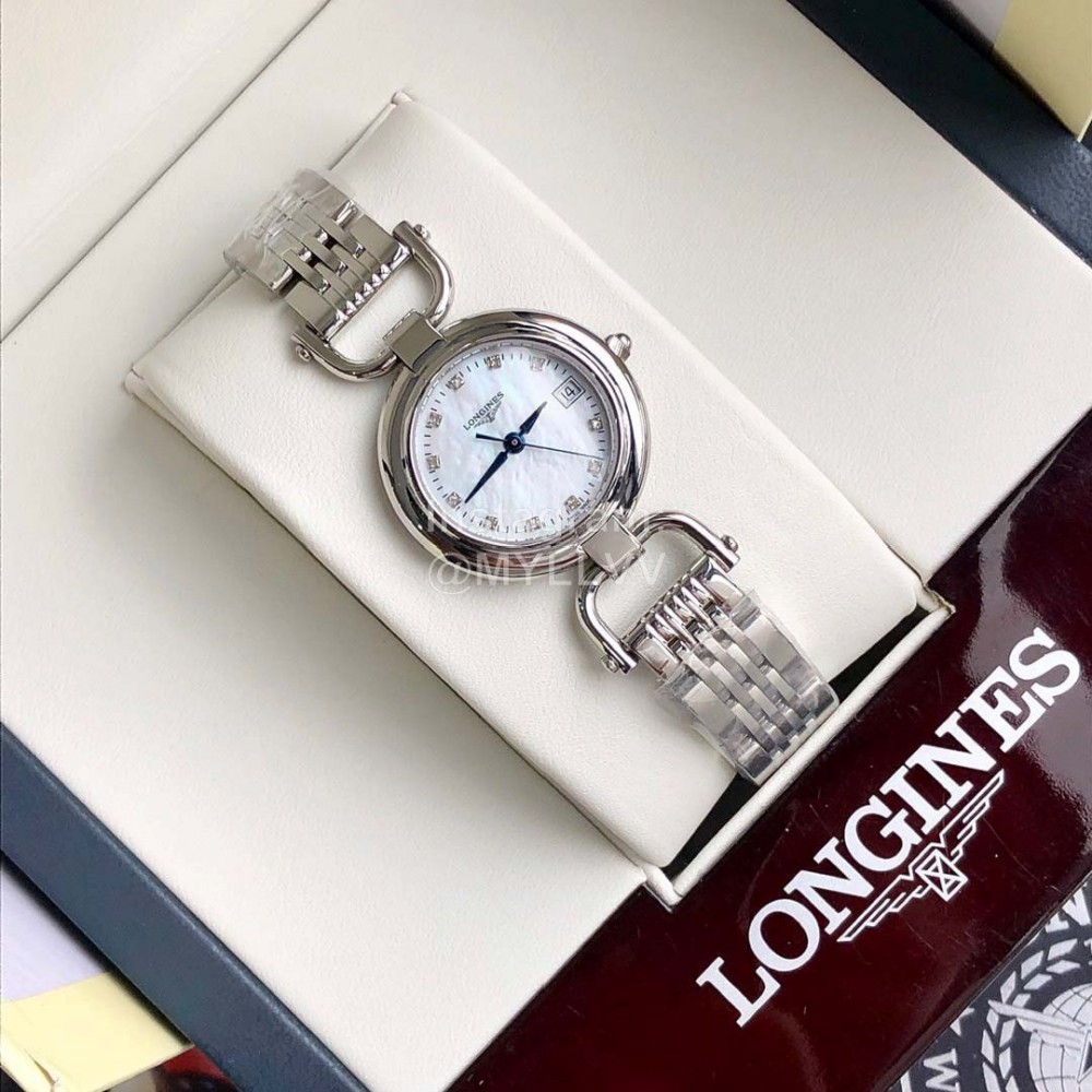 Longines 26.5mm Dial Quartz Watch For Women Silver