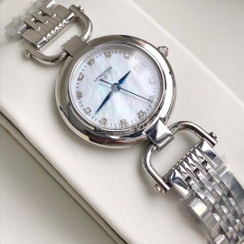 Longines 26.5mm Dial Quartz Watch For Women Silver