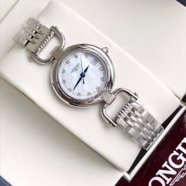 Longines 26.5mm Dial Quartz Watch For Women Silver