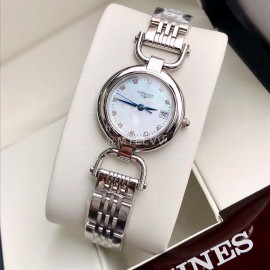 Longines 26.5mm Dial Quartz Watch For Women Silver