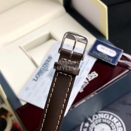 Longines 26.5mm Dial Leather Strap Quartz Watch For Women