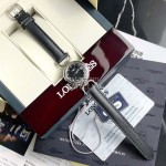 Longines 26.5mm Dial Black Leather Strap Quartz Watch For Women