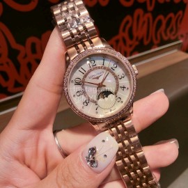 Longines Pearl Shell Dial Sapphire Crystal Steel Strap Watch For Women