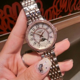 Longines Pearl Shell Dial Sapphire Crystal Steel Strap Watch For Women