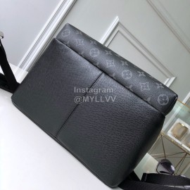 Louis Vuitton Canvas And Leather Backpack Black Small 30230