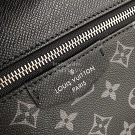 Louis Vuitton Canvas And Leather Backpack Black Small 30230