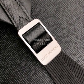 Louis Vuitton Canvas And Leather Backpack Black Small 30230