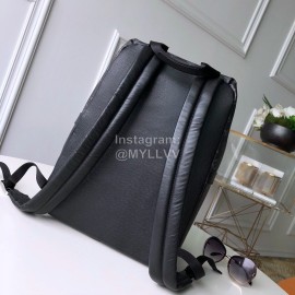 Louis Vuitton Canvas And Leather Backpack Black Small 30230