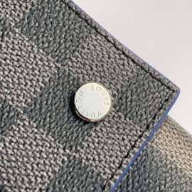 Louis Vuitton Alpha Triple Blue Grid Color Block Three-Piece Handbag Large N60255