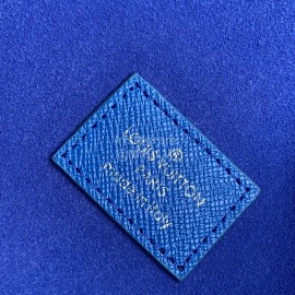 Louis Vuitton Alpha Triple Blue Grid Color Block Three-Piece Handbag Large N60255