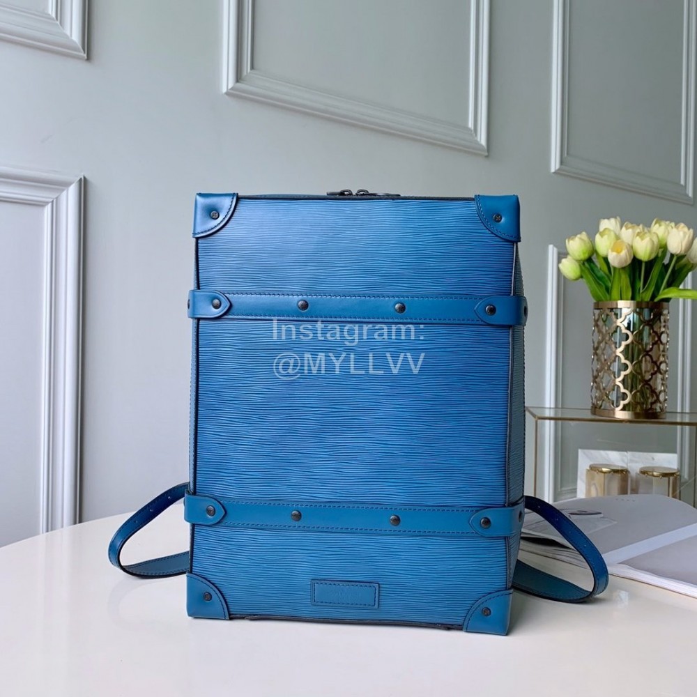Louis Vuitton Classic Retro Suitcase Bag Blue 44752