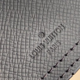 Louis Vuitton Danube Taga Rainbow Leather Messenger Bag Fog Black 30332