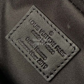 Louis Vuitton Danube Taga Rainbow Leather Messenger Bag Fog Black 30332