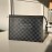 Louis Vuitton Pochette Voyage Monogram Eclipse Canvas Clutch Black Grey Medium N41696