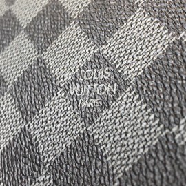 Louis Vuitton Pochette Voyage Monogram Eclipse Canvas Clutch Black Grey Medium N41696