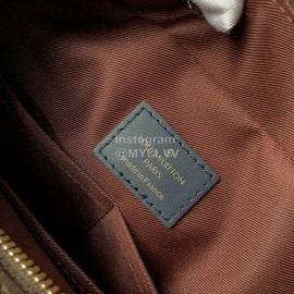 Louis Vuitton Epi Leather Patch Nil Slim Handbag Black Edge M51478