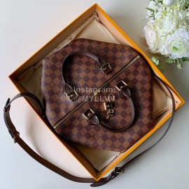 Louis Vuitton Damier EbèNe Speedy Canvas Shoulder Bag Large 41367