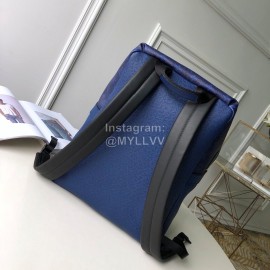 Louis Vuitton Discovery Monogram Canvas And Taga Leather Backpack Dark Blue Small 30229